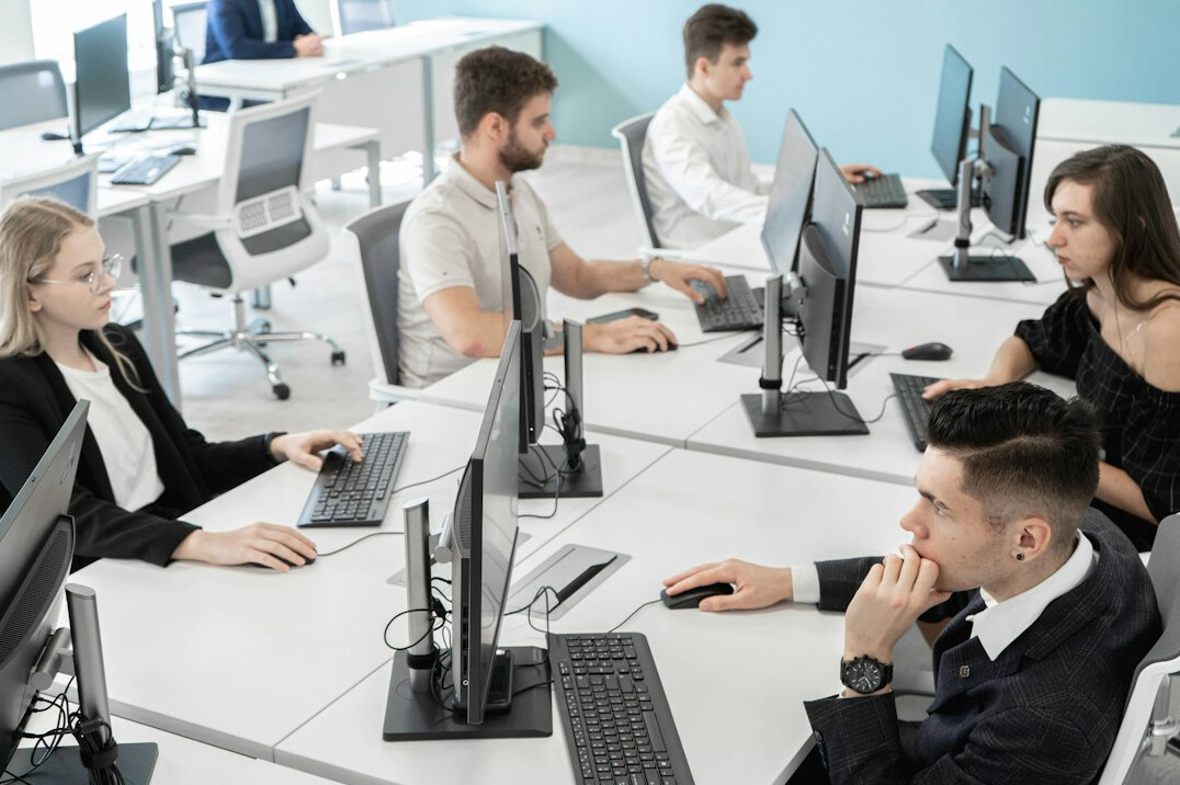 cybersecurity team at work