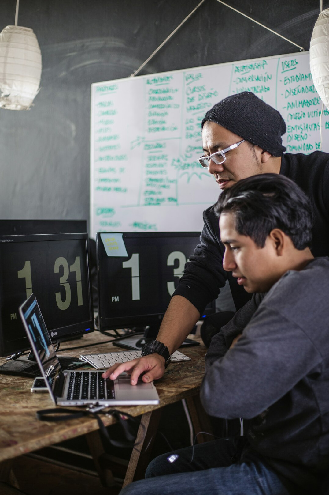 programmers collaborating on code